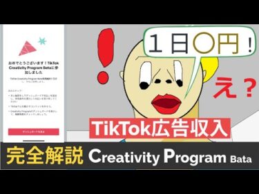 【オファーきた】TikTokのCreativity Program完全解説#アフィリエイト #ネットビジネス#副業初心者おすすめ